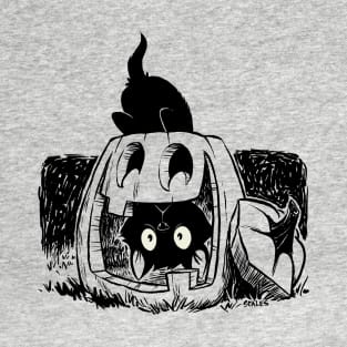 Jack O'Lantern Kitten T-Shirt